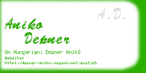 aniko depner business card